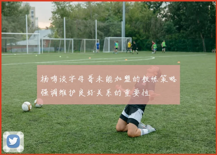 杨鸣谈字母哥未能加盟的教练策略强调维护良好关系的重要性